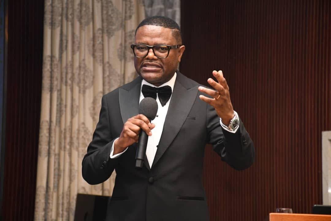 Bena Nkhoma addressing an audience