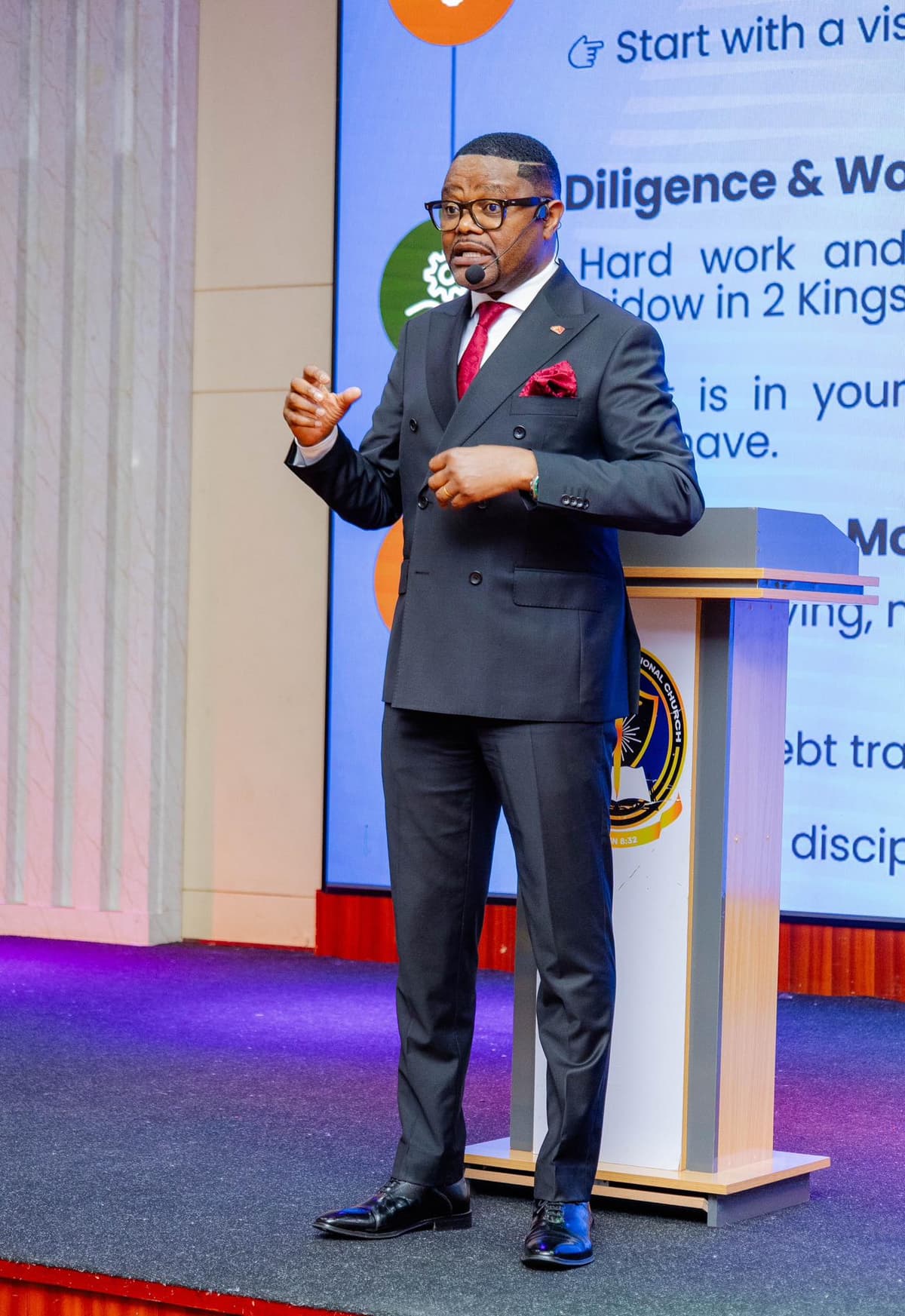 Bena Nkhoma at a summit